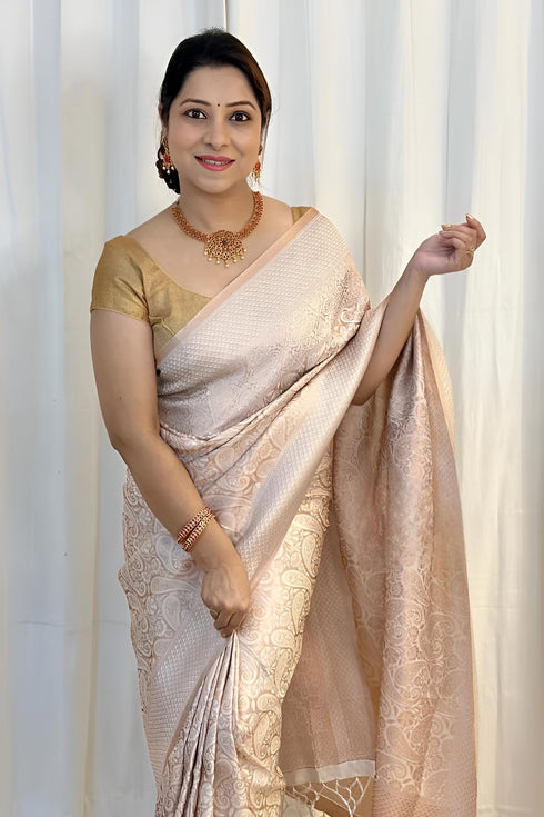 Vasthrlay Banarasi Unstitched Saree