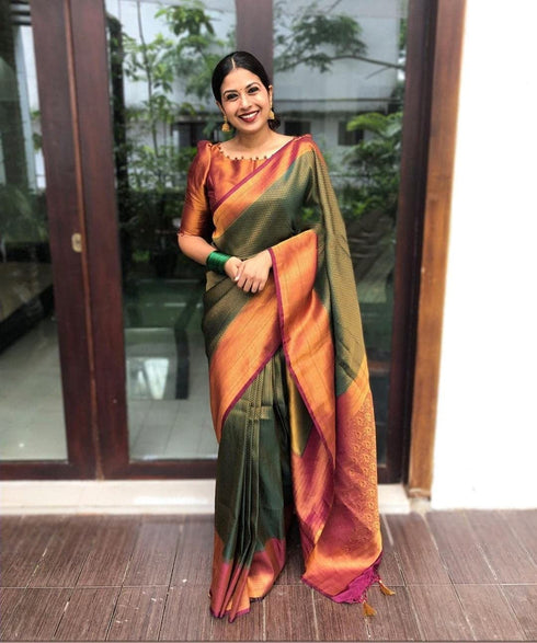 Vasthrlay Kanchipuram Traditional Unstitched