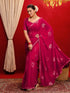Vasthrlay Shimmer Scalloped Peacock Saree