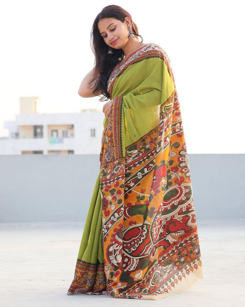 Vasthrlay Kalamkari Lightweight Festival Unstitched