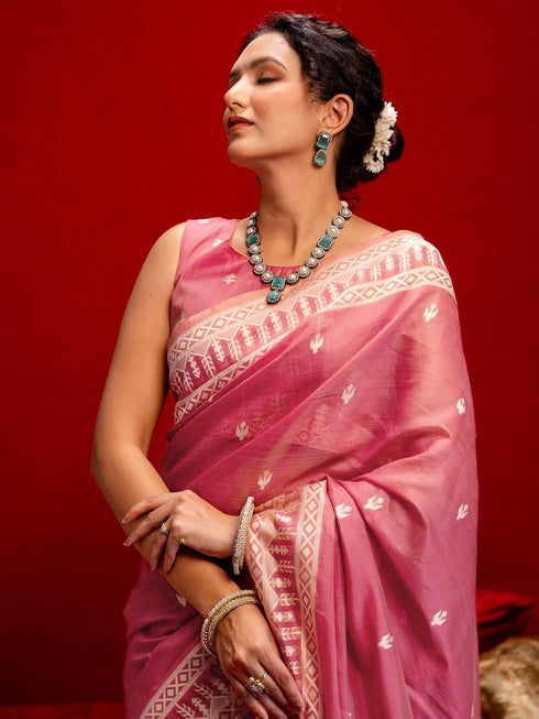Vasthrlay Weaving Dusty Saree