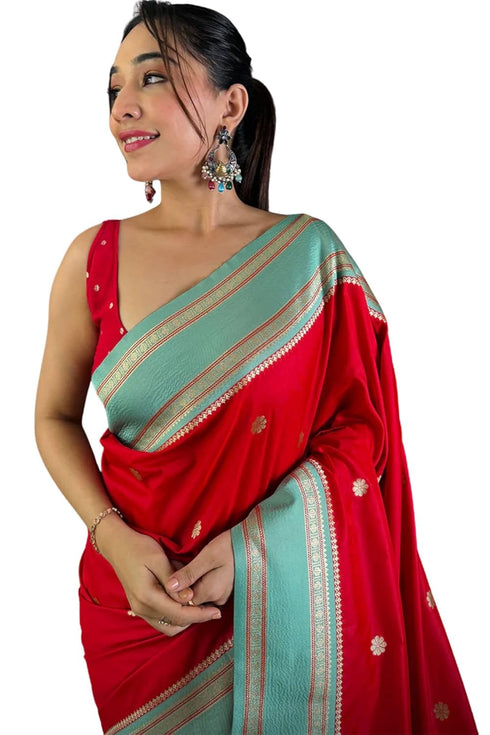 Vasthrlay Kanjivaram Unstitched Blouse Ethnic Wear