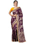 Vasthrlay Banarasi Jacquard Unstitched Pink Saree