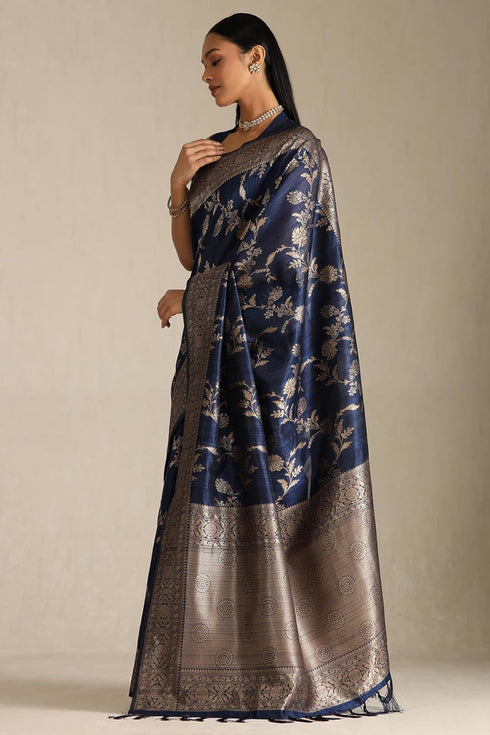 Vasthrlay Tussar Floral Print