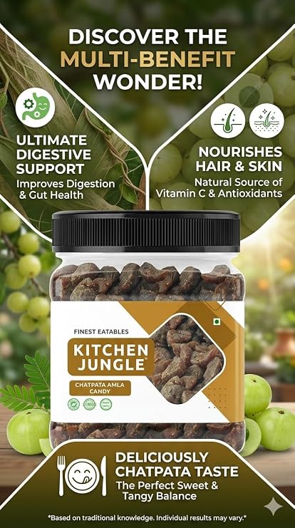 Kitchen Jungle Natural Dried Chatpata Spicy Amla Candy