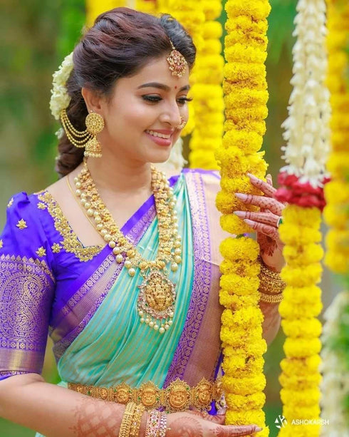 Vasthrlay Banarasi Kanjivaram Az Ys Og Sarkar Blue Ethnic Wear