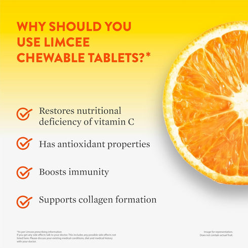 Limcee Chewable Natural Vitamin C Chewable Tablets 500mg