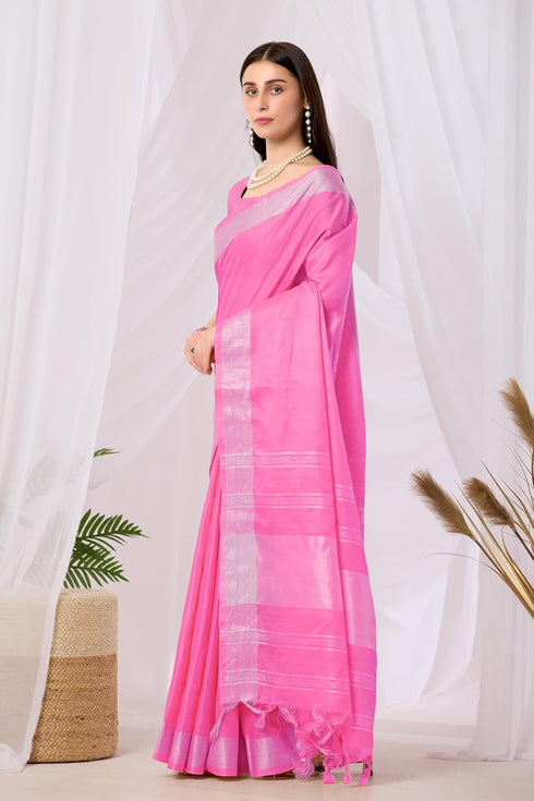 VasthrlayUnstitched Double Line Orange Free Ethnic Wear