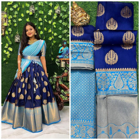 Vasthrlay Traditional Unstitched Kanjivaram Kanchipuram