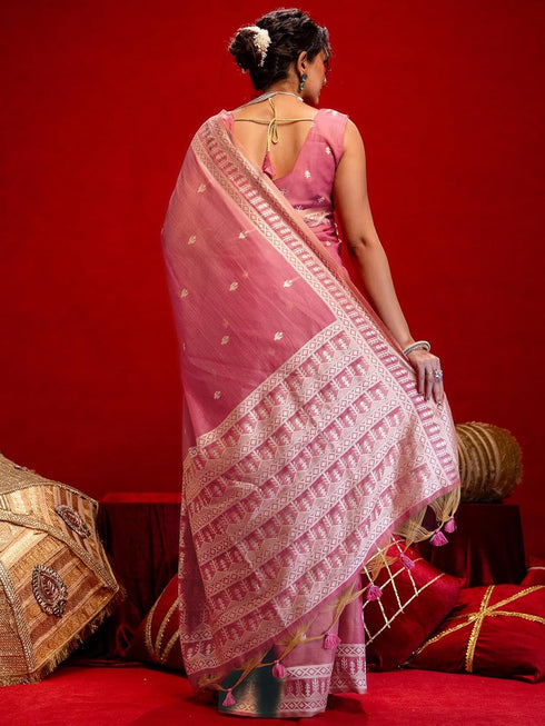 Vasthrlay Weaving Dusty Saree