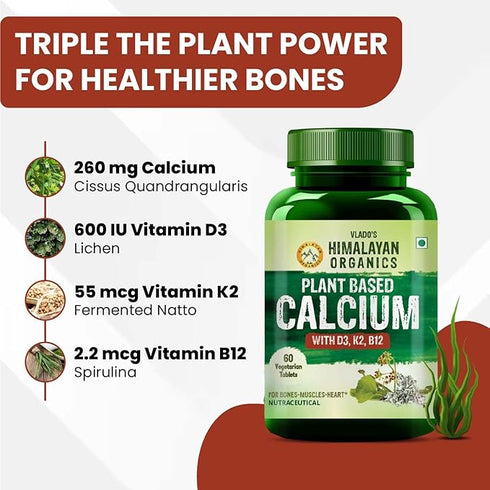 Himalayan Organics Plant Based Calcium Capsules