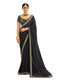 Vasthrlay Embroidery Georgette Unstitched Sky Blue Saree