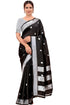 Vasthrlay Silver Banarasi Unstitched Saree