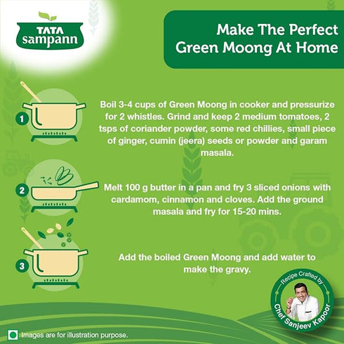 Tata Sampann Unpolished Green Moong Dal (Whole)