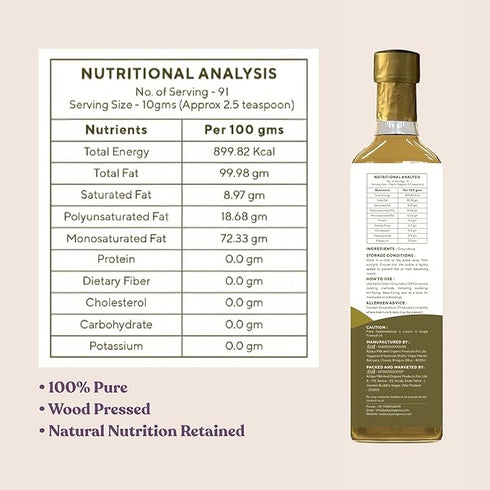 Adya Woodpressed Groundnut Oil