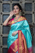 Vasthrlay Blue Kanjivaram Saree