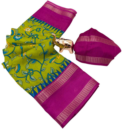 Vasthrlay Tussar Print Saree