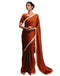 Vasthrlay Womens Unstitched Blouse Red Saree
