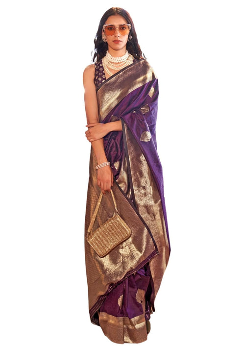 Vasthrlay Kanjivaram Handloom Golden Ethnic Wear