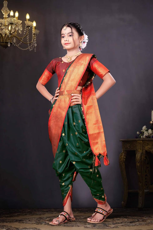 Vasthrlay Paithani Maharashtrian Contrast Traditional