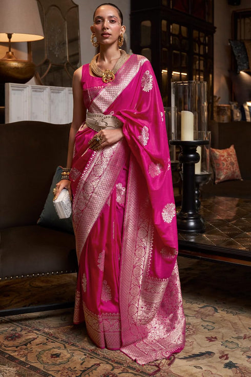 Vasthrlay Women's Georgette Unstitched Blouse Saree