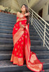 Vasthrlay Kanjivaram Unstitched Saree