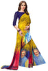 Vasthrlay Rangoli Modi Saree Mustard Blue