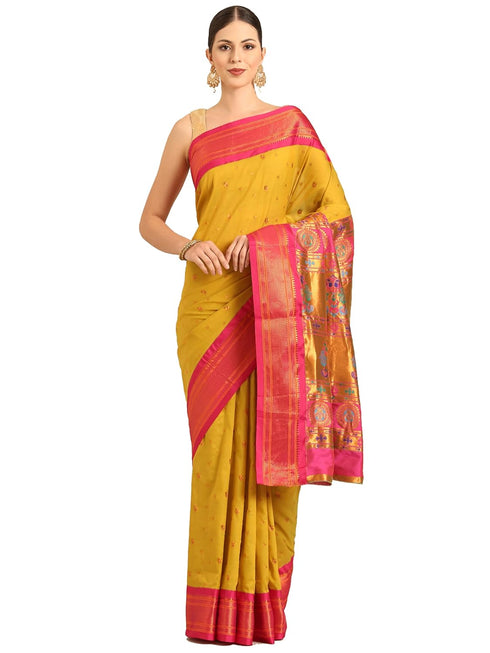 Vasthrlay Paithani Magenta Saree