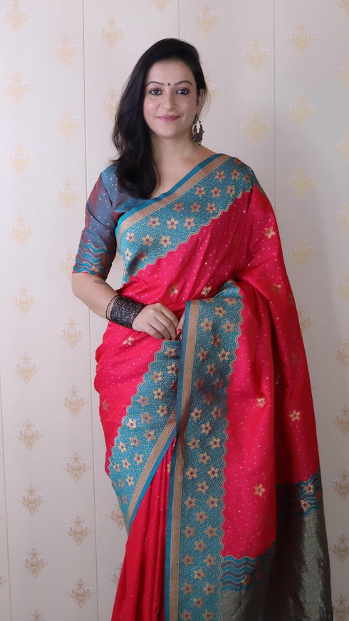 Vasthrlay Kanjivaram Unstitched Blouse Ethnic Wear