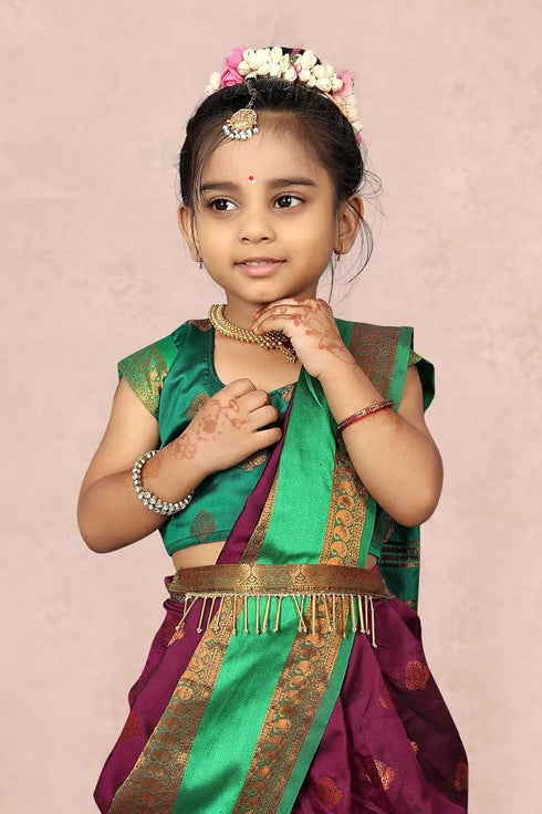 Vasthrlay Paithani Maharashtrian Contrast Traditional