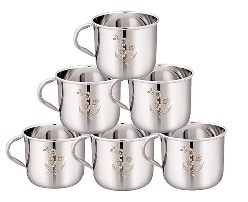 Stainless SteelTea & Coffee Cup | Set of 6