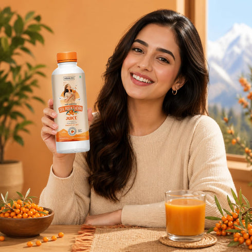 Himaleh Sea Buckthorn Juice 300ml Cold Pressed Makes 50 Glasses