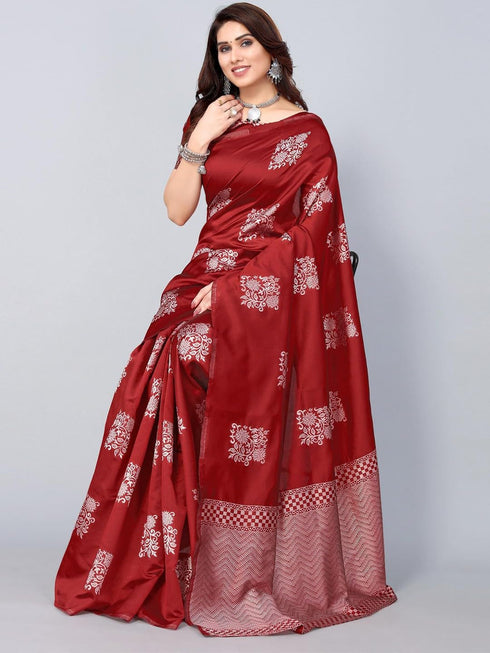 Vasthrlay Banarasi Traditional Unstitched Saree