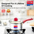 Prestige Platina Popular Stainless Steel Pan with Glass Lid