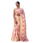 Vasthrlay Womens Printed Unstitched Beige Saree