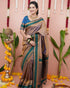 Vasthrlay Kanjivaram Jamun Red Contrast Traditional