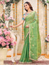 Vasthrlay Shimmer Embroidery Rani Saree