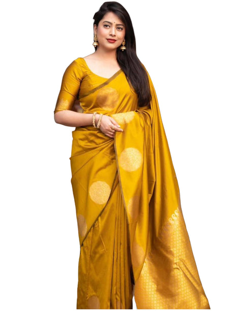 Vasthrlay Banarasi Traditional Unstitched Saree