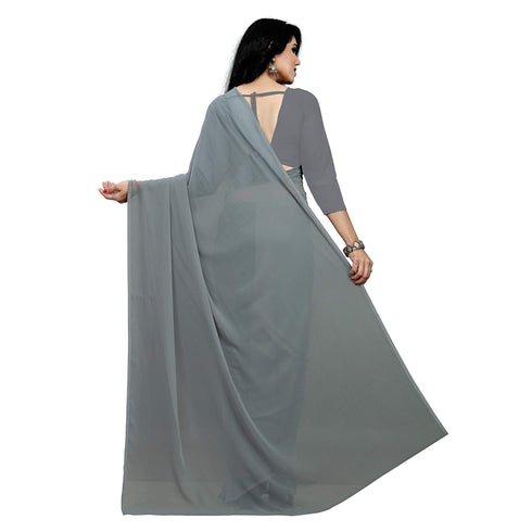 Vasthrlay Georgette Unstitched Saree