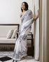 Vasthrlay Special Printed Unstitched Beige Saree