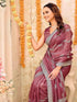 Vasthrlay Scalloped Embroidery Mustard Mustard Yellow Saree