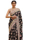 Vasthrlay Womens Printed Unstitched Beige Saree