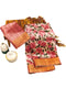 Vasthrlay Tussar Printed Contrast