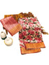 Vasthrlay Tussar Printed Contrast
