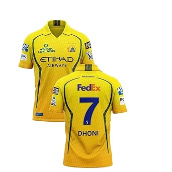 Thala Dhoni Jersey CSK Yellow T-Shirt 2026