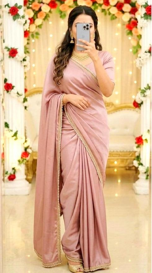 Vasthrlay Pleated Readymade Unstitched Blouse Ethnic Wear