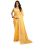 Vasthrlay Chiffon Bandhani Unstitched Yellow Saree