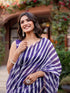 Vasthrlay Womens Printed Unstitched Dusty Pink Saree