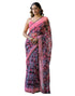 Vasthrlay Chiffon Blouse Maroon Saree