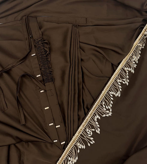 Vasthrlay Pleated Designer Tassels Ethnic Wear